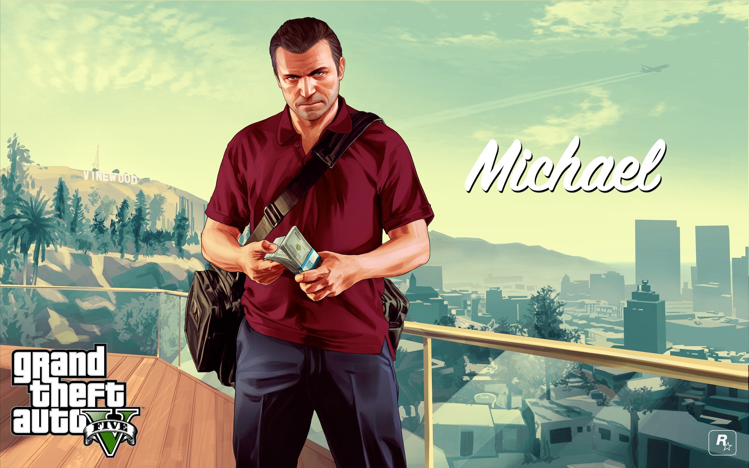 Michael Grand Theft Auto V Gta Game HD Wallpaper Pre