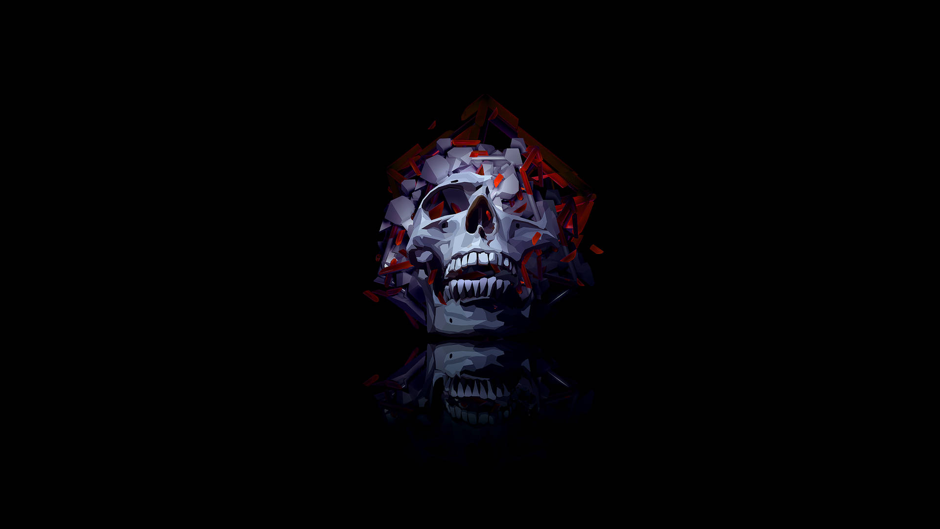 Black Skull Wallpaper
