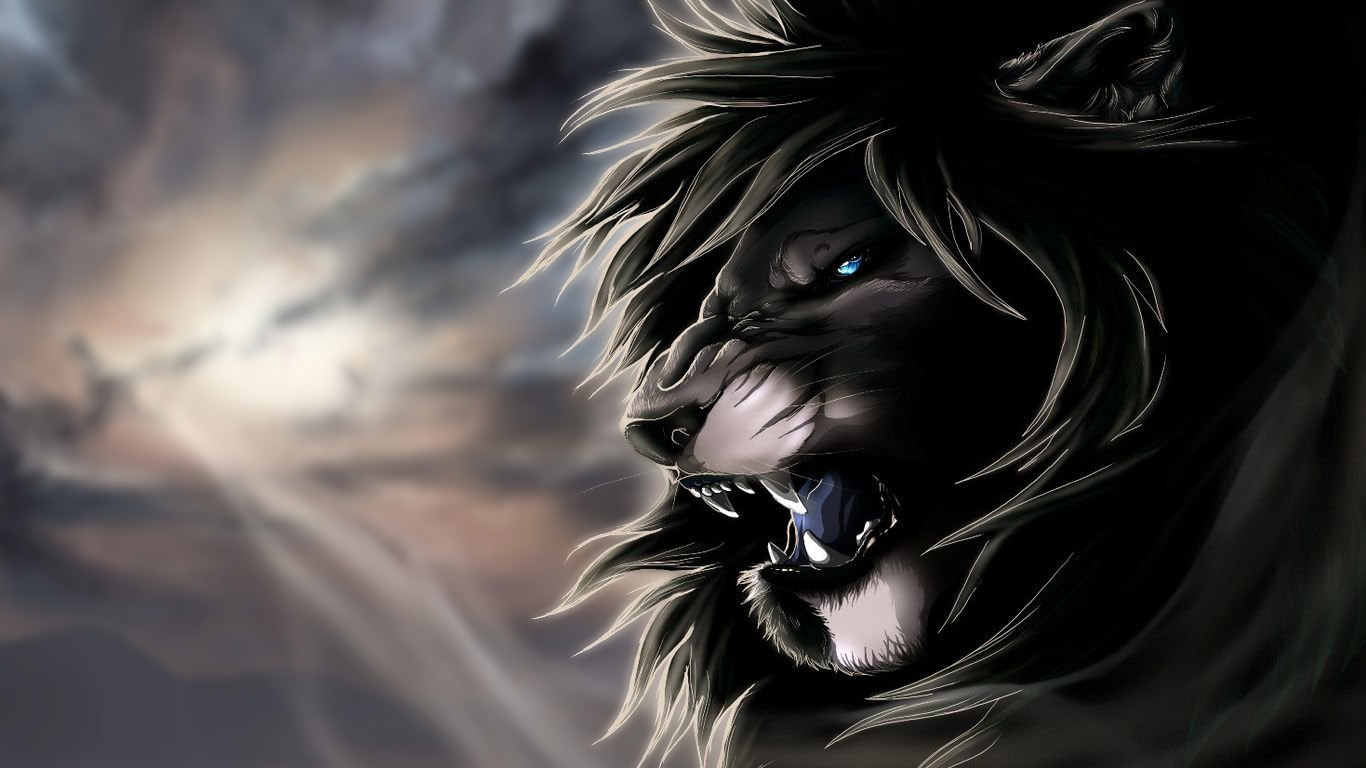 Angry Lion HD Wallpaper