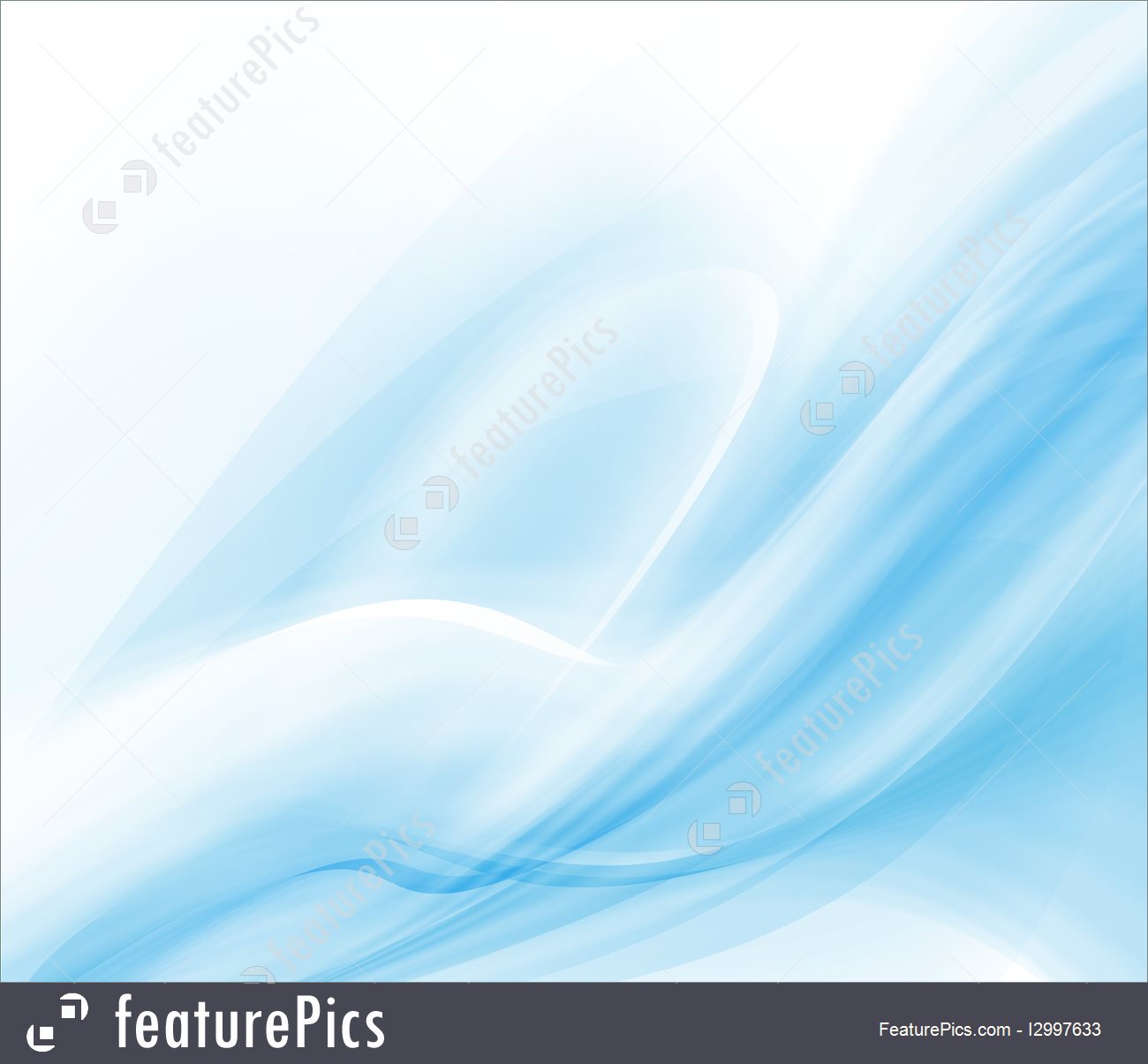 Templates Blue Wavy Modern Background Stock Illustration