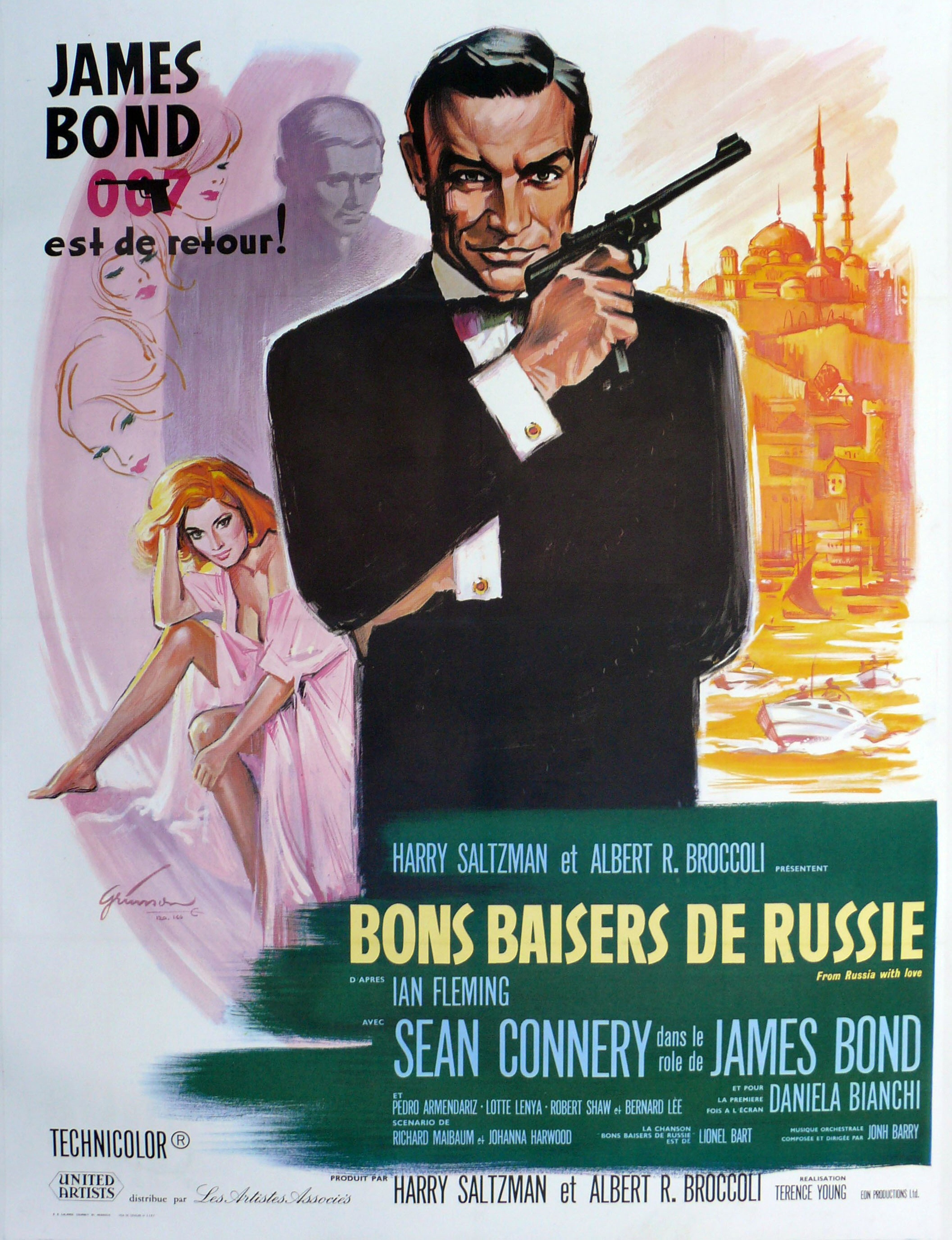 James Bond Poster Art Prints Vintage Movie