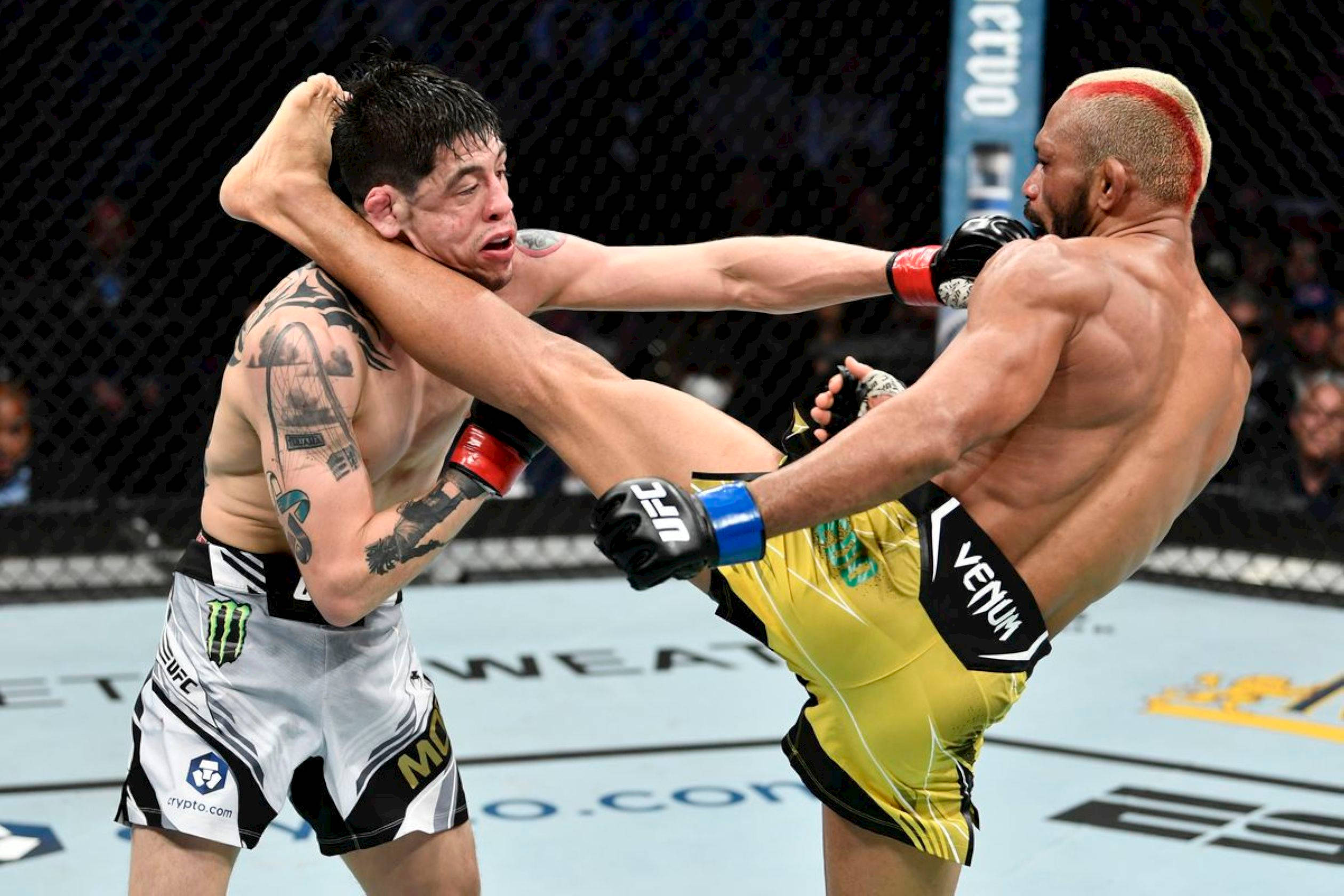 Deiveson Figueiredo Striking His Opponent Wallpaper