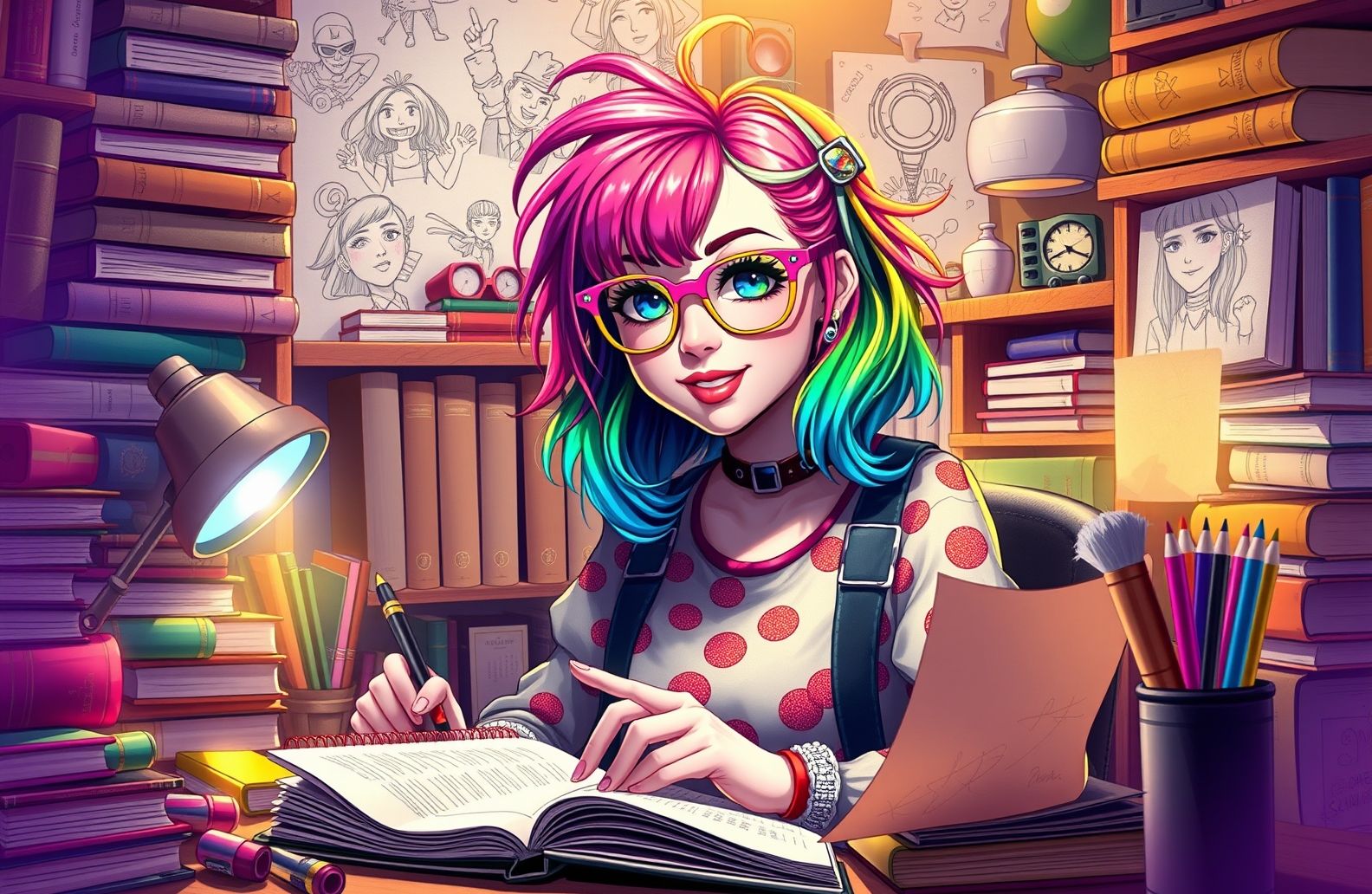 Geek Girl Wallpaper