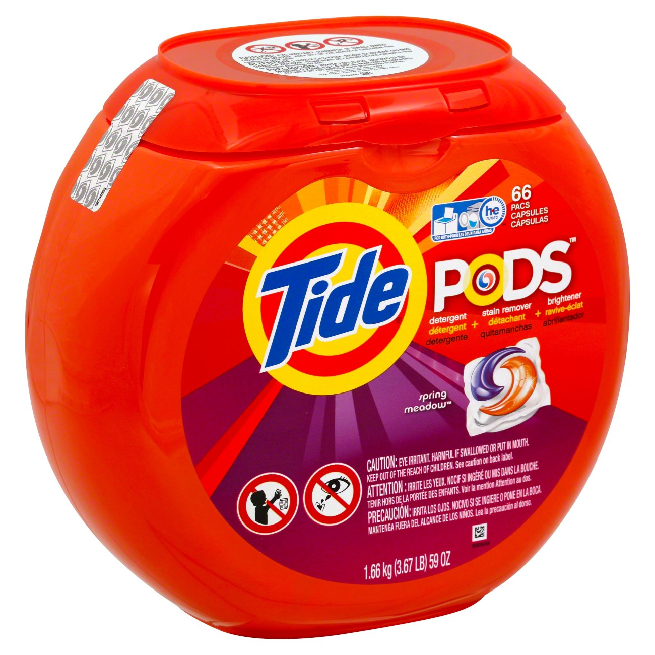 Tide Spring Meadow Liquid Detergent Pods Shop Cleaners At H E B