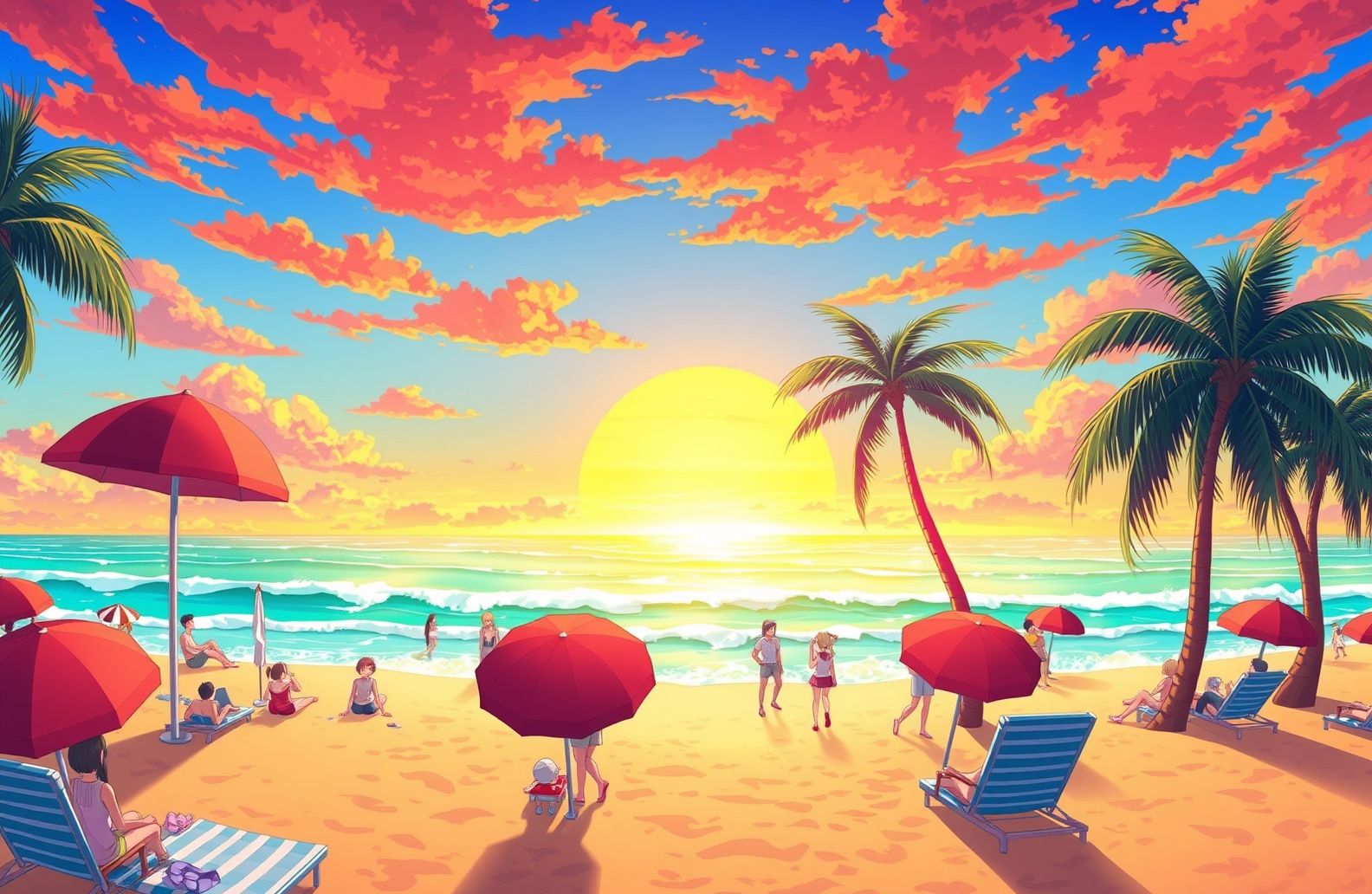Anime Beach Wallpaper