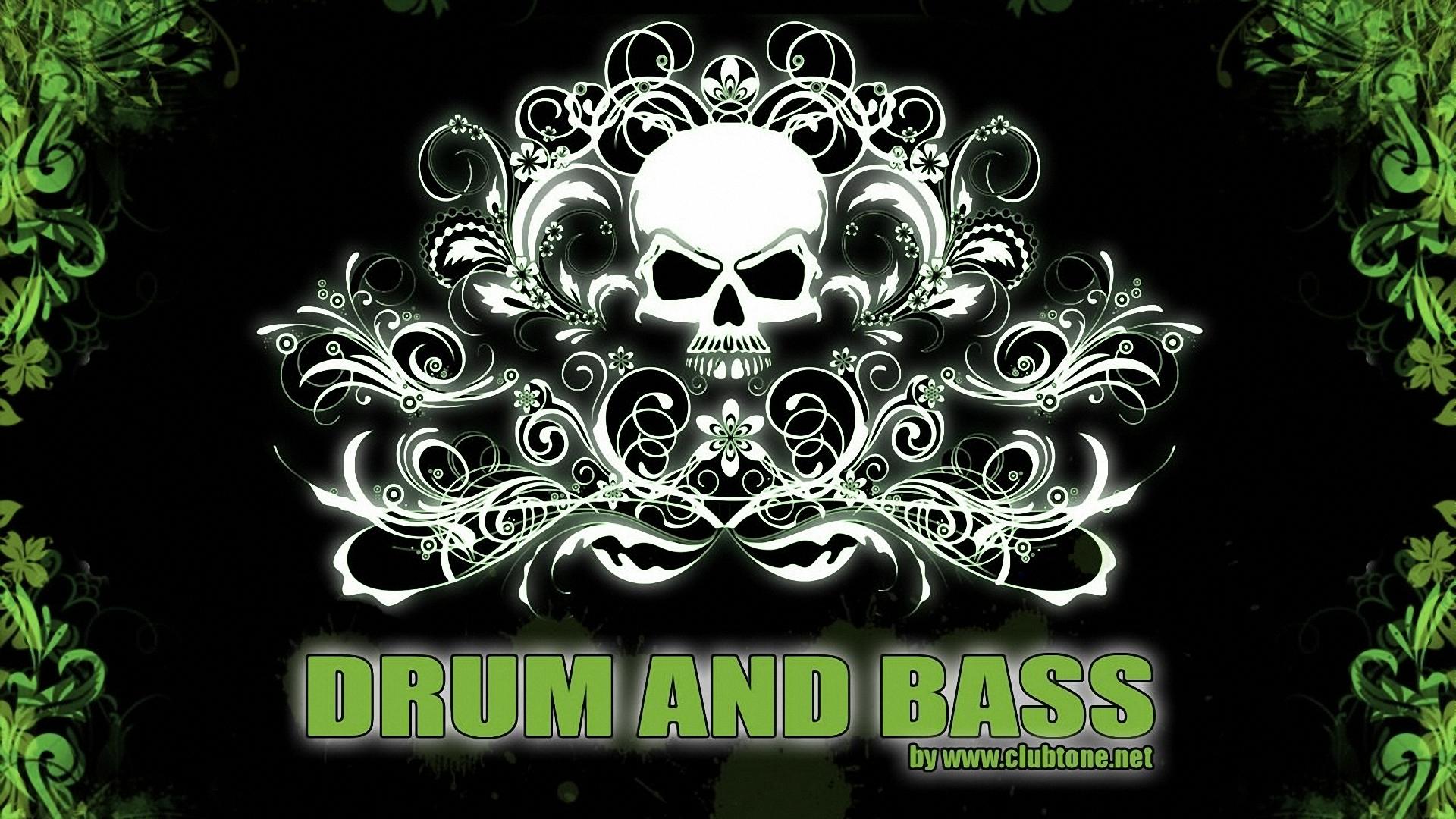 Drum Bass Dnb Electronic And Skulls Skull Dark Wallpaper