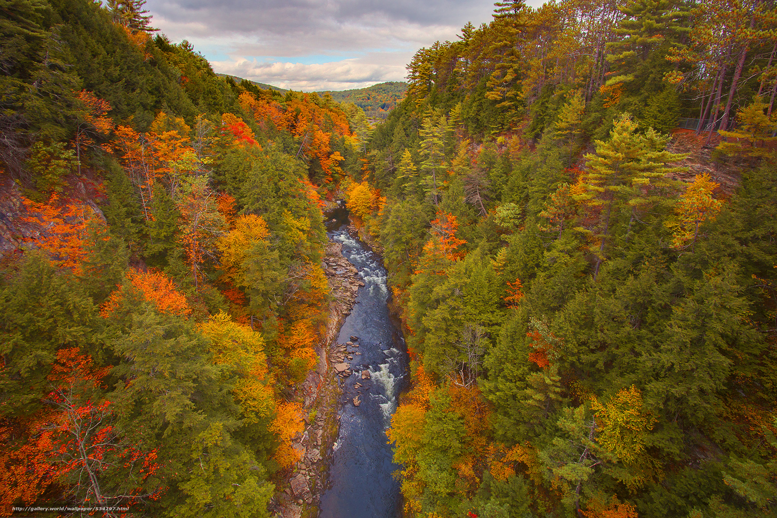 Tlcharger Fond D Ecran Gorge Quecee L Automne Vermont Usa Fonds