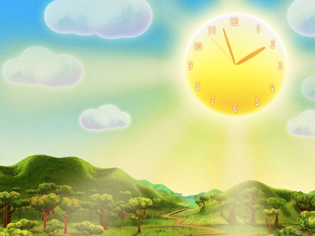 7art Sun Land Clock Screensaver Enjoy The Blissful Sunny Beauty