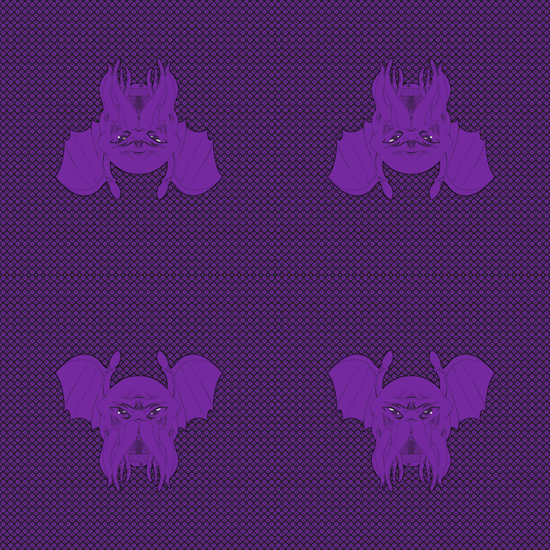 Cthulhu Leech Eldritch Purple Version With Background Wallpaper
