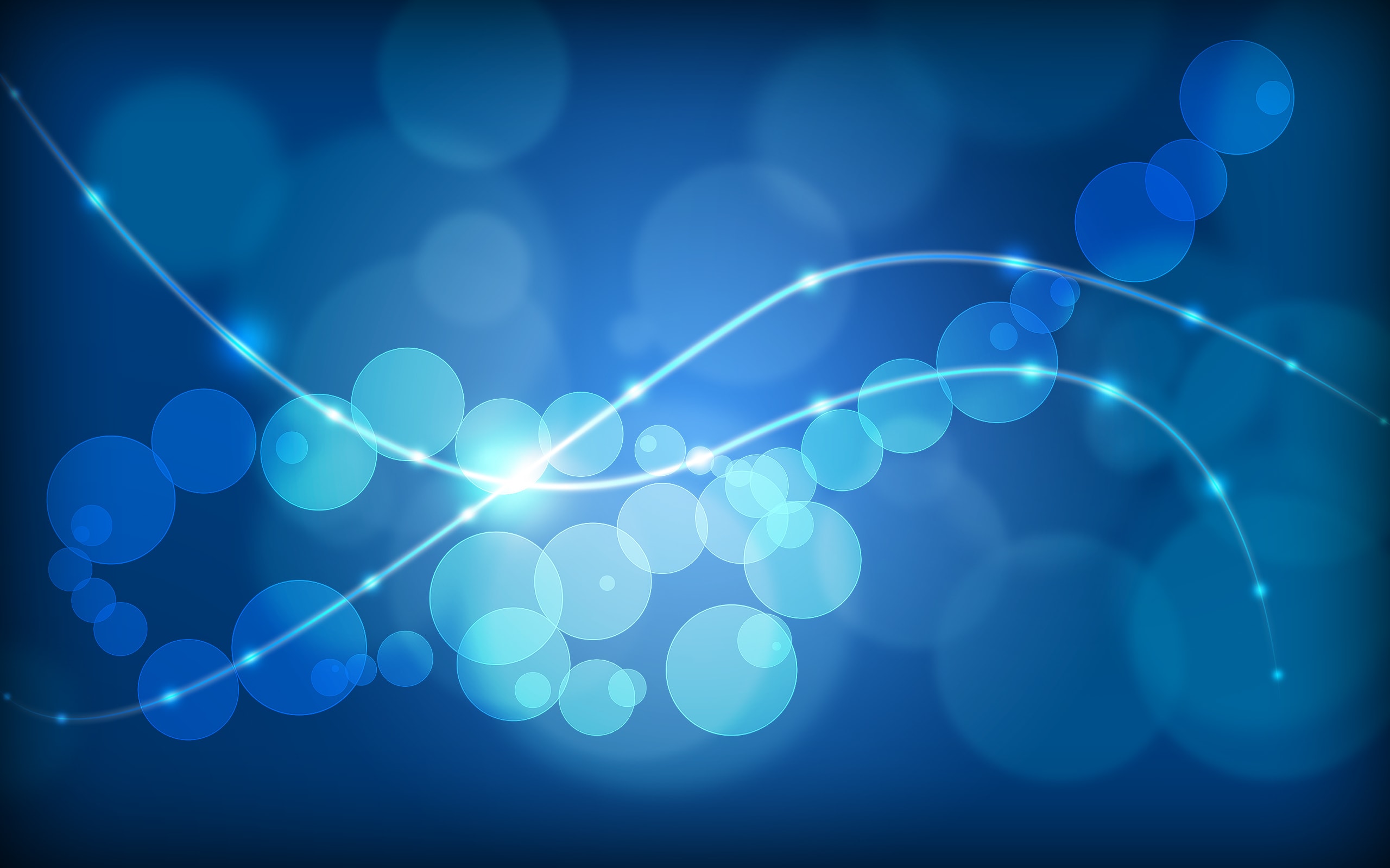 Ultra HD Wallpaper Background Blue And Abstract Circle