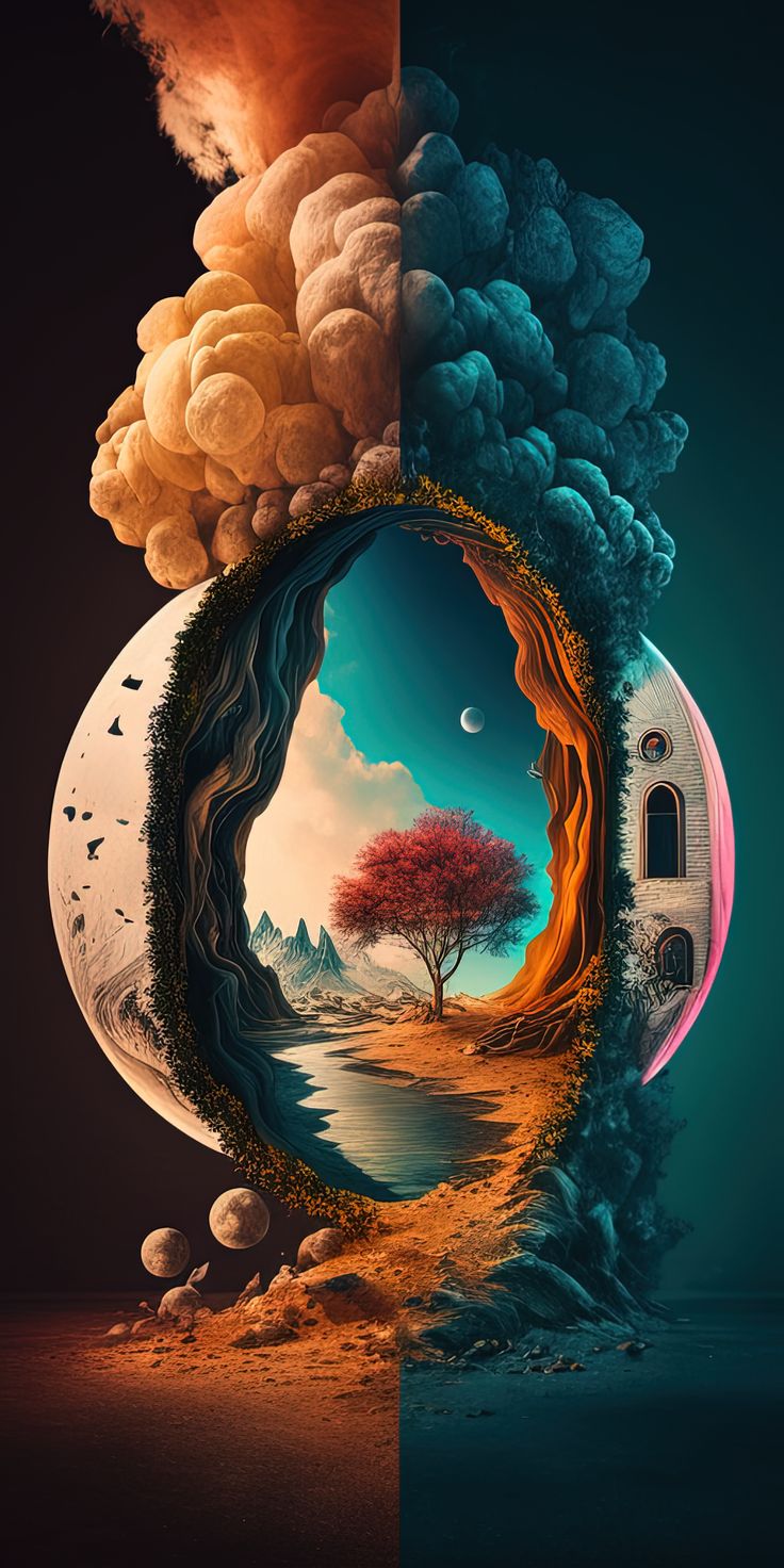 Half And Wallpaper