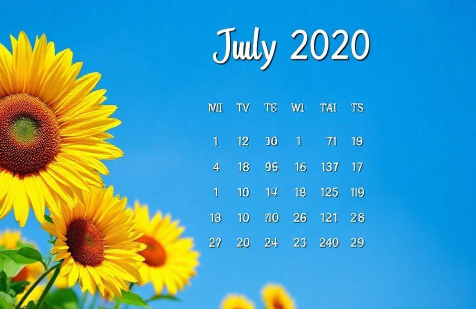 July Calendar Wallpaper