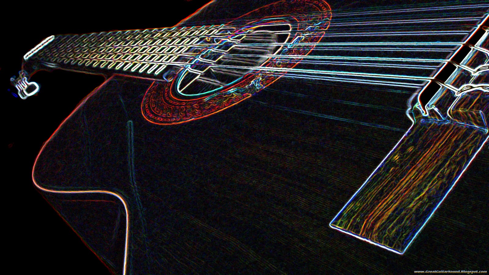 Guitar Wallpaper Landola C Classical Glowing Background HD