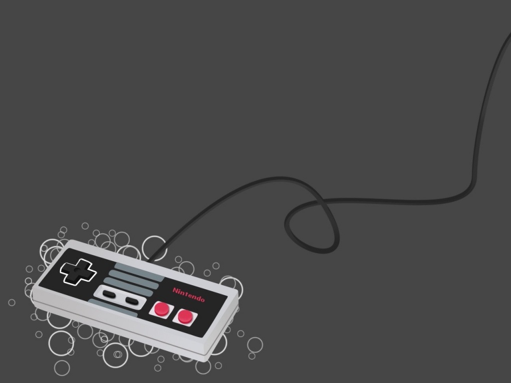 Nes Game Wallpaper 1024x768 Nes Game Console Controllers 1024x768
