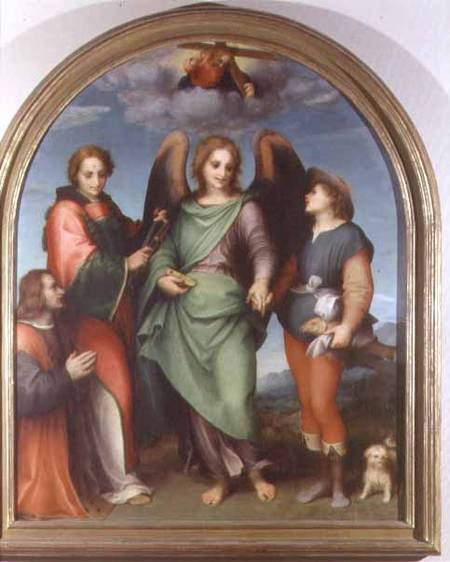 Image Andrea Del Sarto Archangel Raphael With Tobias St Lawrence
