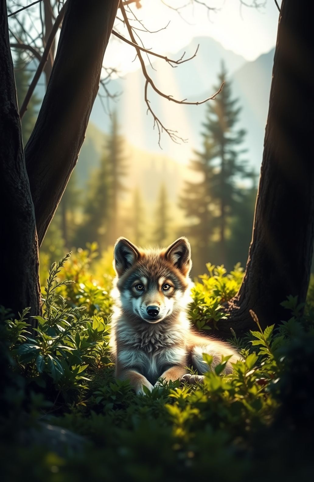 Baby Wolf Wallpaper