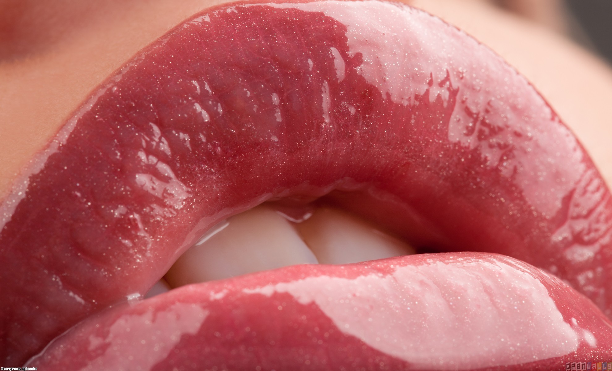Sensual Lips Wallpaper Open Walls