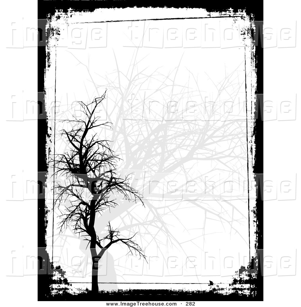 Clipart Of A White Background With Faded Gray And Solid Black Bare