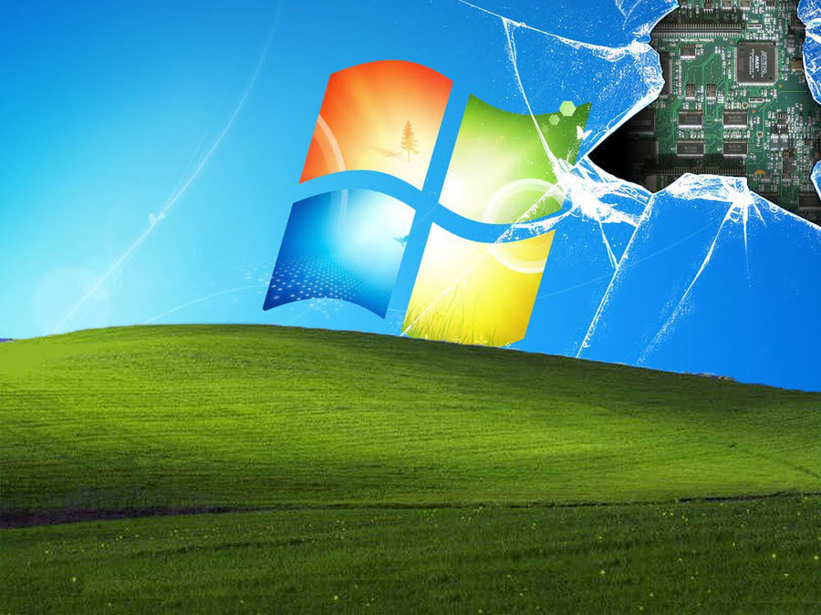 Broken Screen By Cjsoosexy Windows Xp And