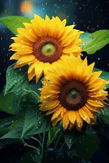 Ai Generated Sunflowers Wallpaper