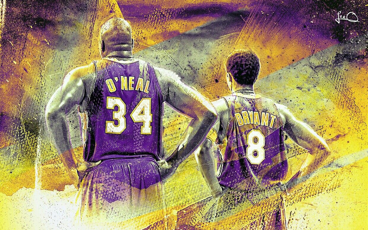 Darence Cabrera On Nba Lakers Wallpaper Shaq And Kobe