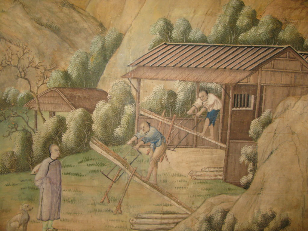 Very Fine 18th Century Chinese Handpainted Wallpaper At 1stdibs