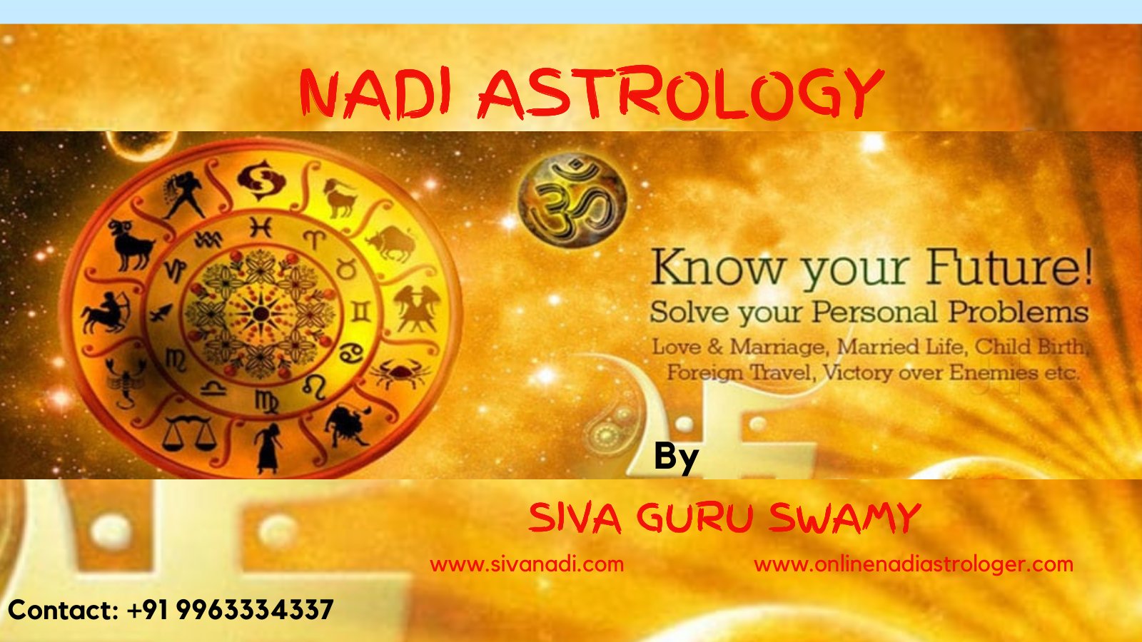 Siva Guruswamy Sivanadi Astrology Is One Of