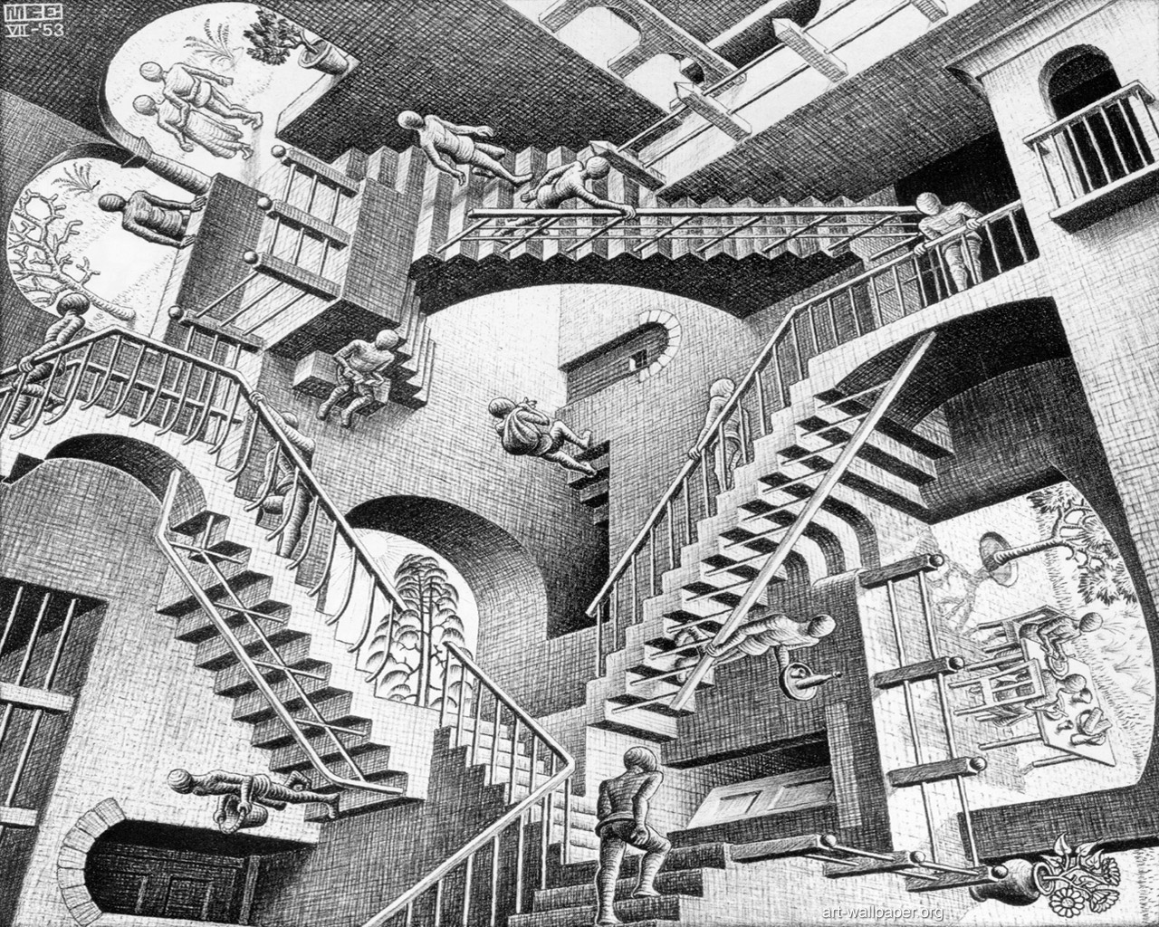 Escher Wallpaper Widescreen Mc Infinity M C
