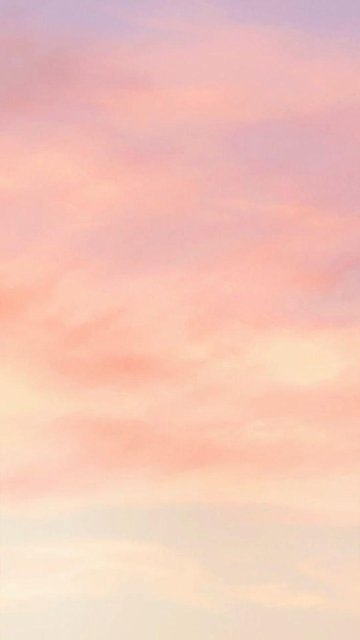 Peach Aesthetic Wallpaper With Heart Pattern