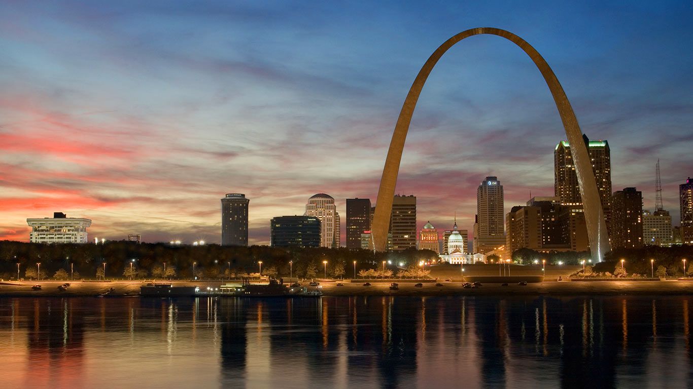 St Louis Skyline Wallpaper Top