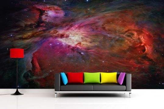 Galactic Nebula Space Mural Wallpaper Kidfolio The App For Parents