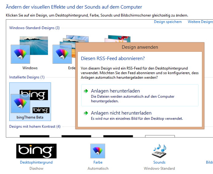 Bing Theme T Glich Das Wallpaper Automatisch Wechseln Windows