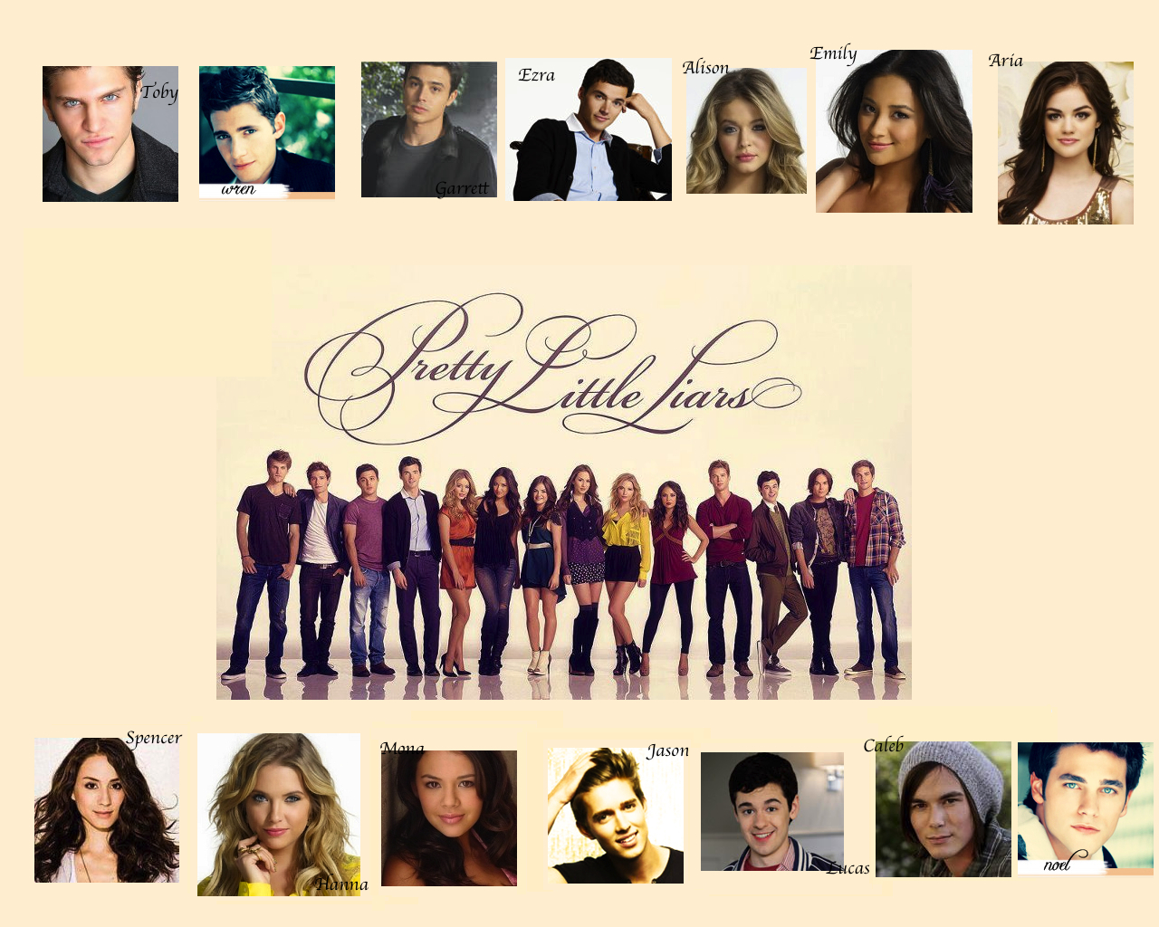 Pretty Little Liars Girls And Guys Wallpaper By Nickelbackloverxoxox