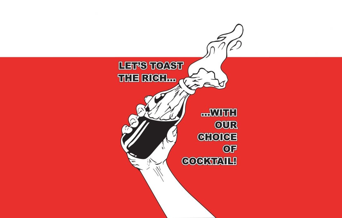 Anarchy Molotov Cocktail Simple Background Wallpaper