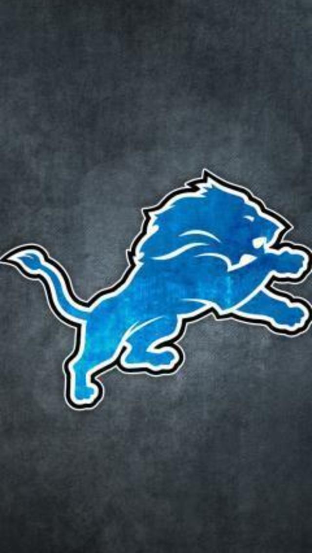 Detroit Lions Grungy Wallpaper For iPhone
