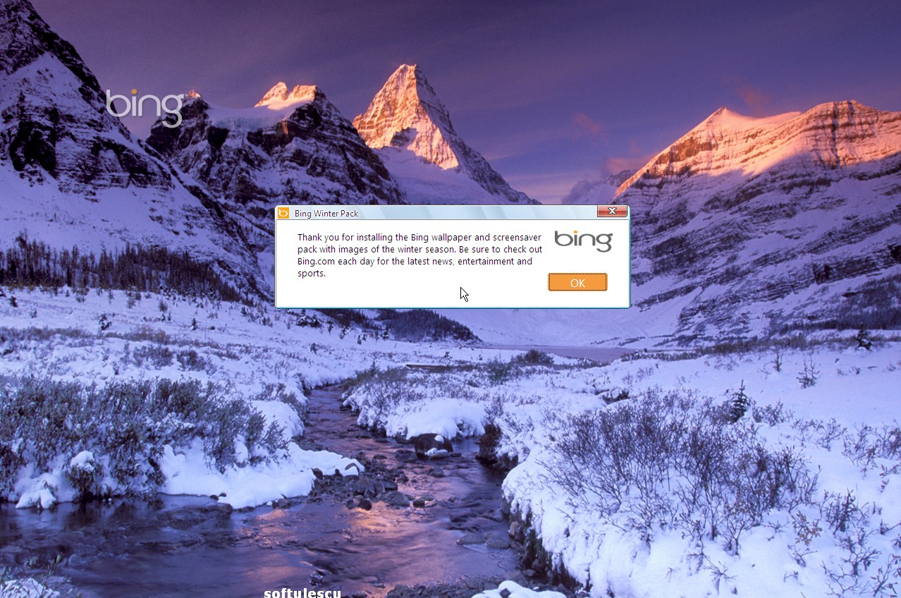 Bing Wallpaper and Screensaver Pack Winter aspect
