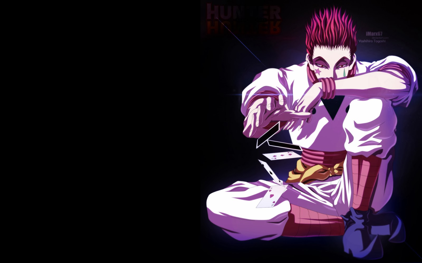 Hisoka Cards Deviant Art Male Hunter X Anime HD Wallpaper