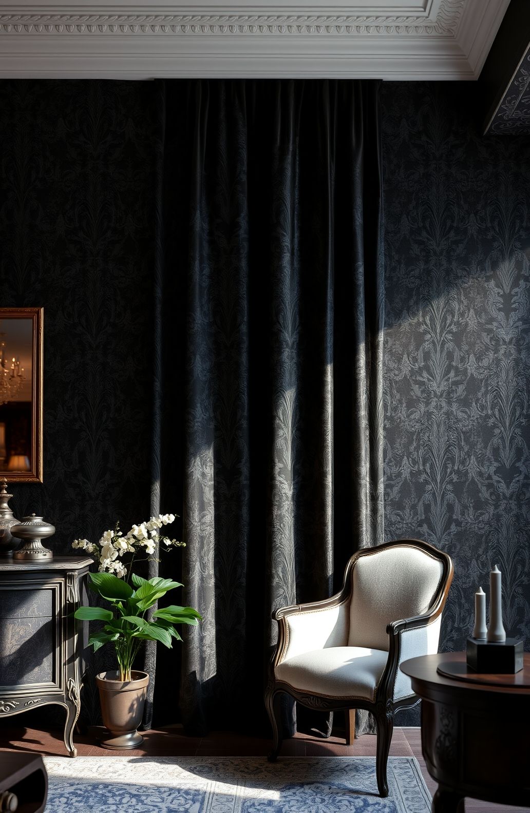 Black Curtain Wallpaper