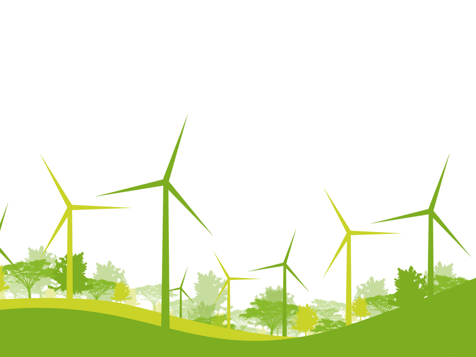 Green Windmill Powerpoint Background Ppt