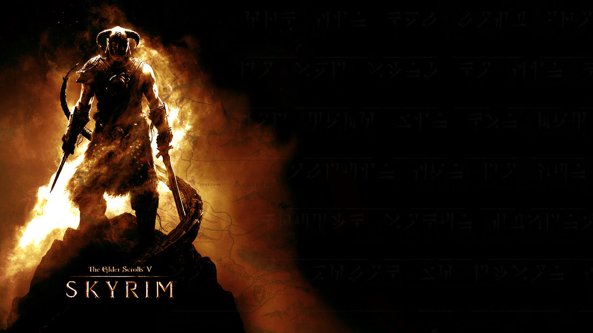 Elder Scrolls V Skyrim Dark Fire Poster HD Wallpaper Search More High