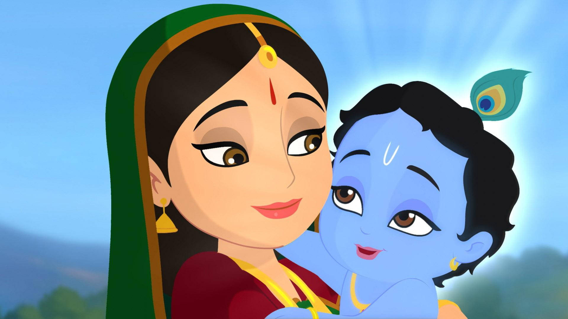 Cartoon Krishna Wallpaper