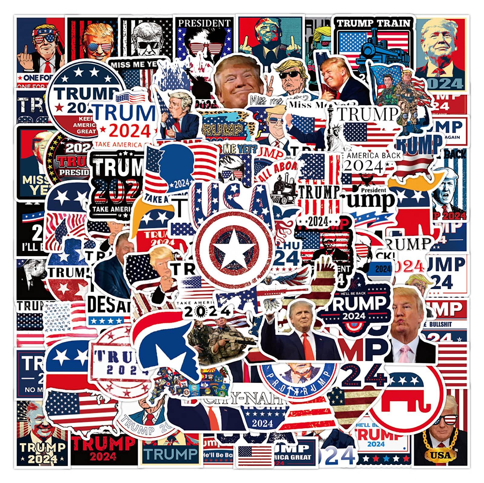 Amazoncom Donald Trump Stickers 100pcs Trump Stickers USA