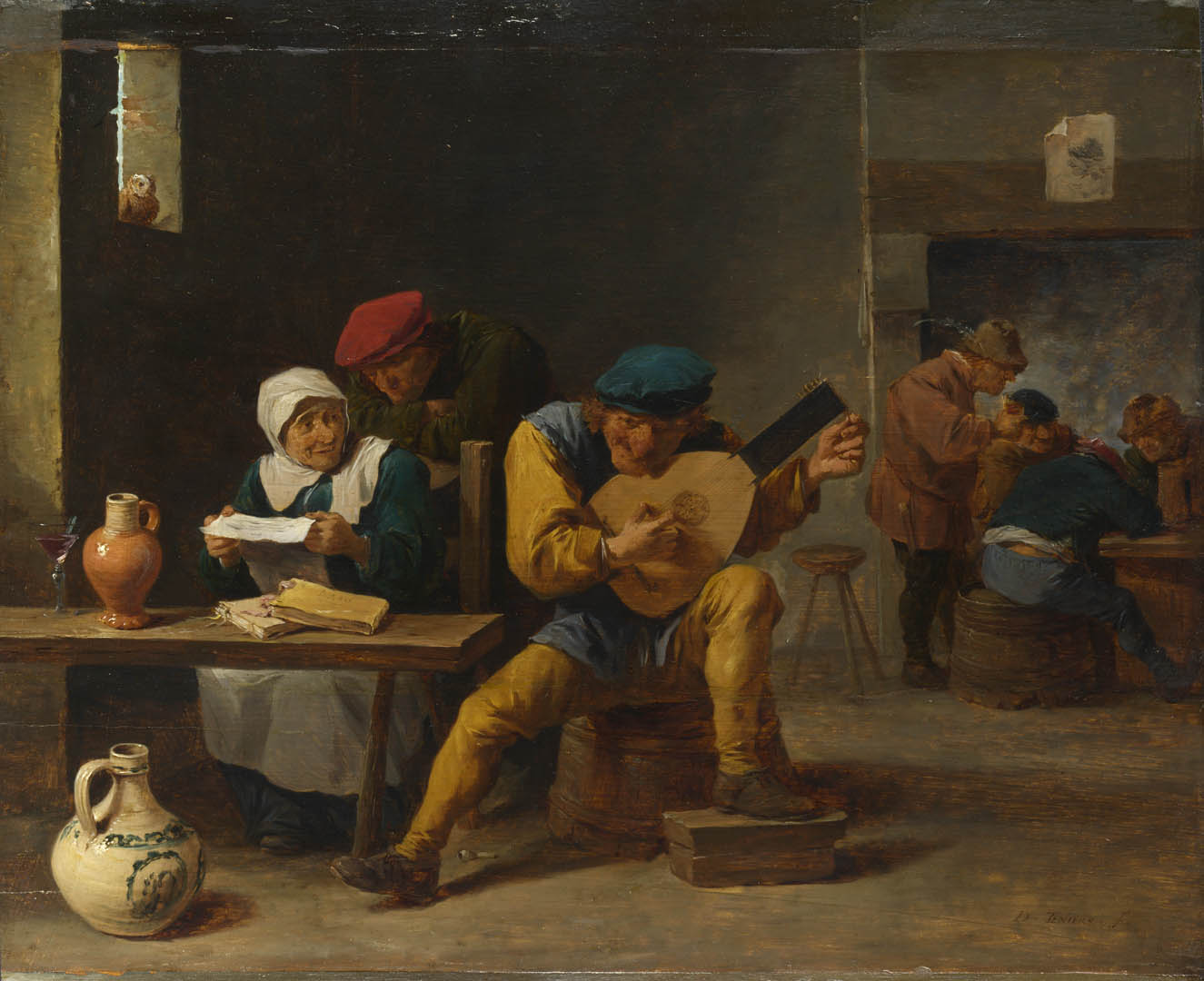 Peasants Making Music In An Inn A Flemish Baroque David Teniers