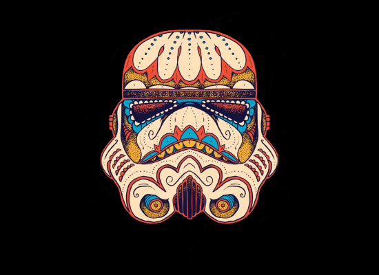 Stormtrooper Sugar Skull Wallpaper Sugar skull stormtrooper by