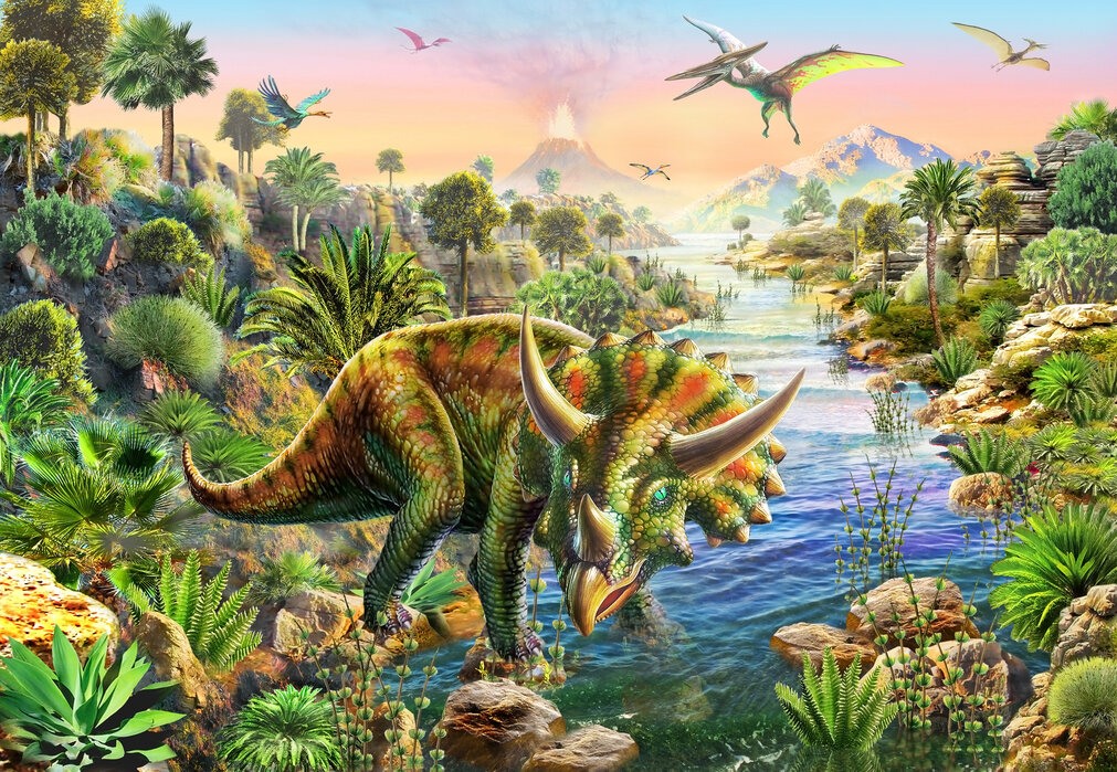 Triceratops Elegant Wall Mural Photowall