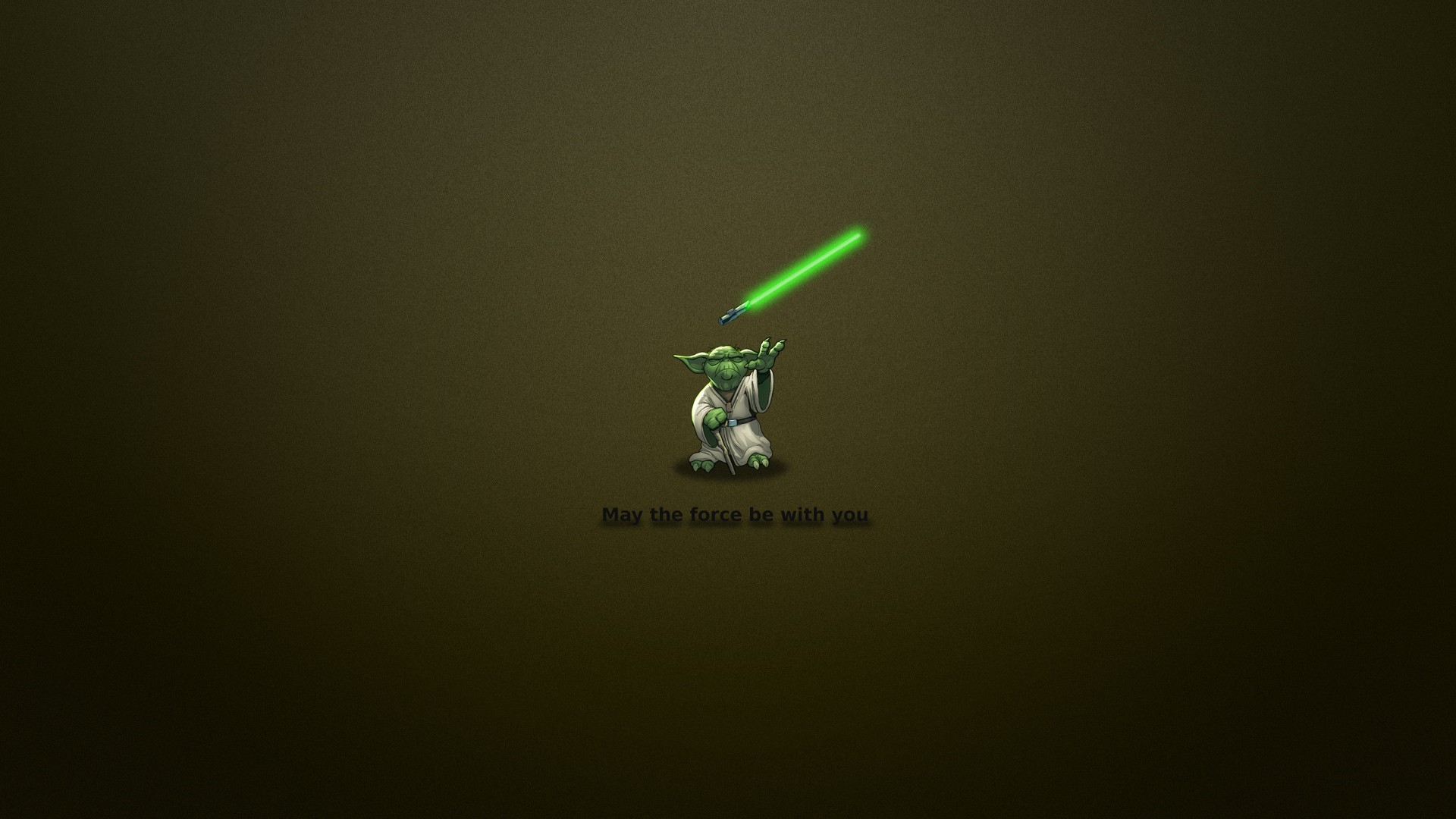 May The Force Be With You Fun Green Star Wars Sword Yoda