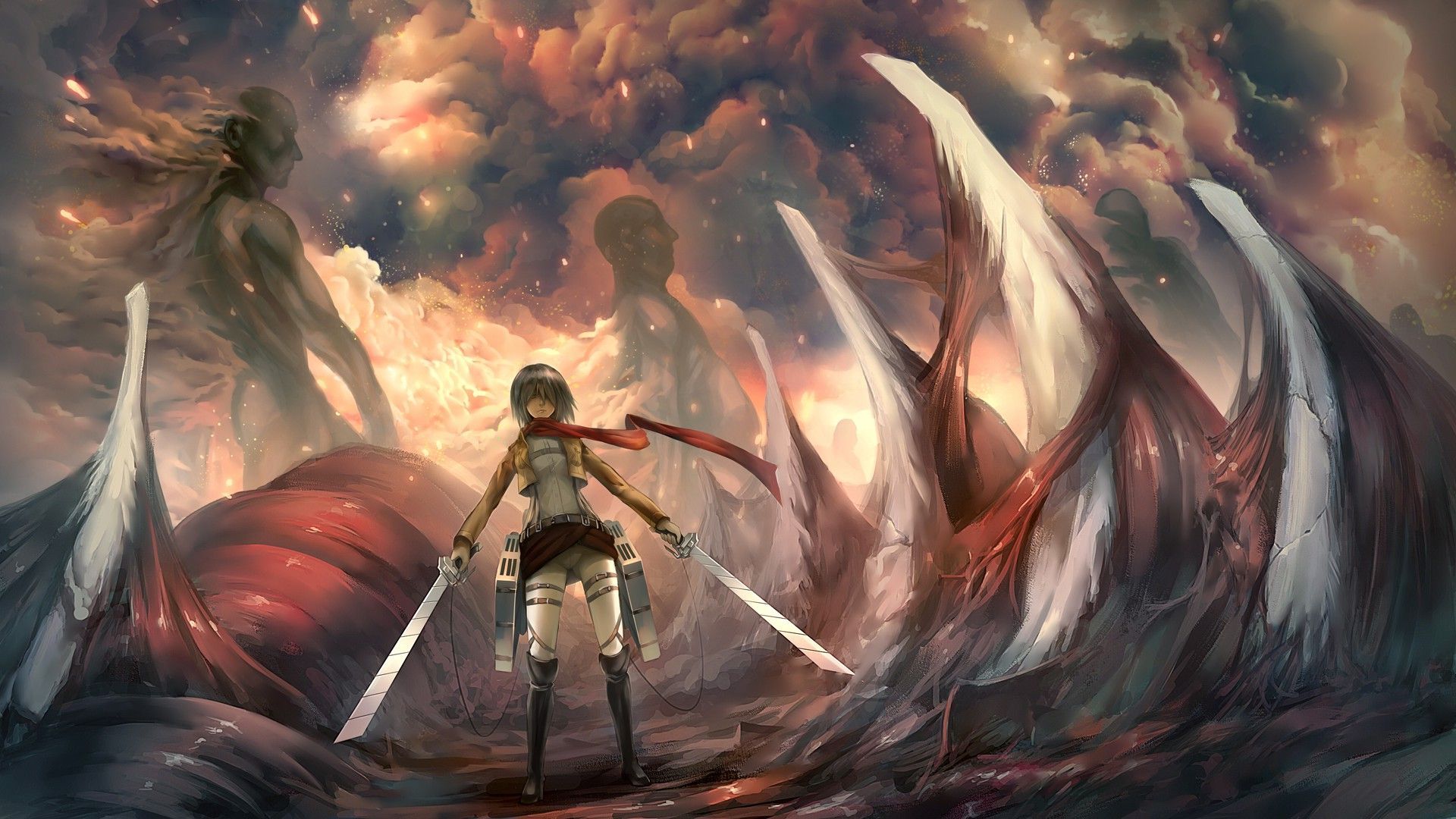 Mikasa Ackerman Shingeki No Kyojin Wallpaper