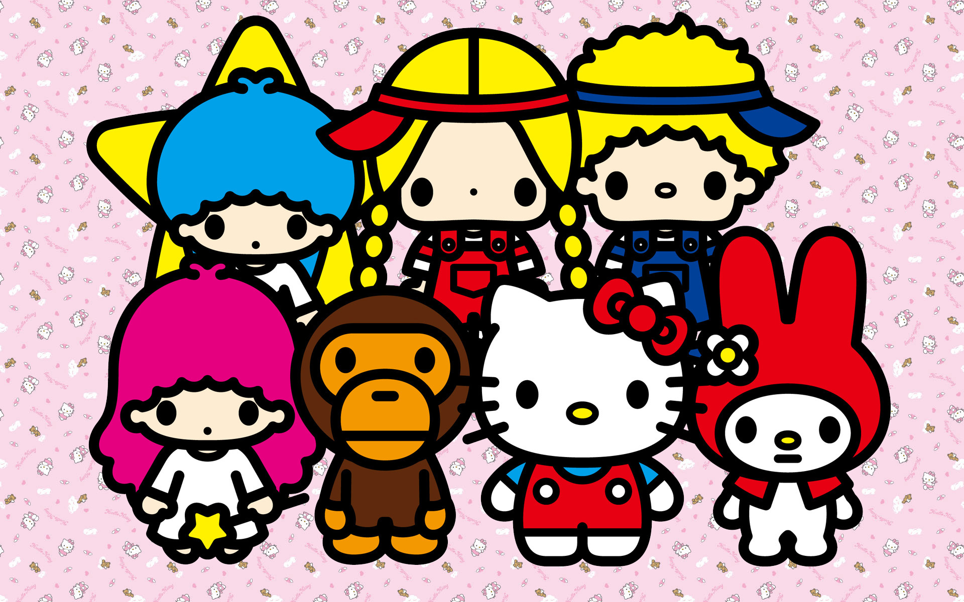 Hello Kitty Characters Wallpaper High Definition