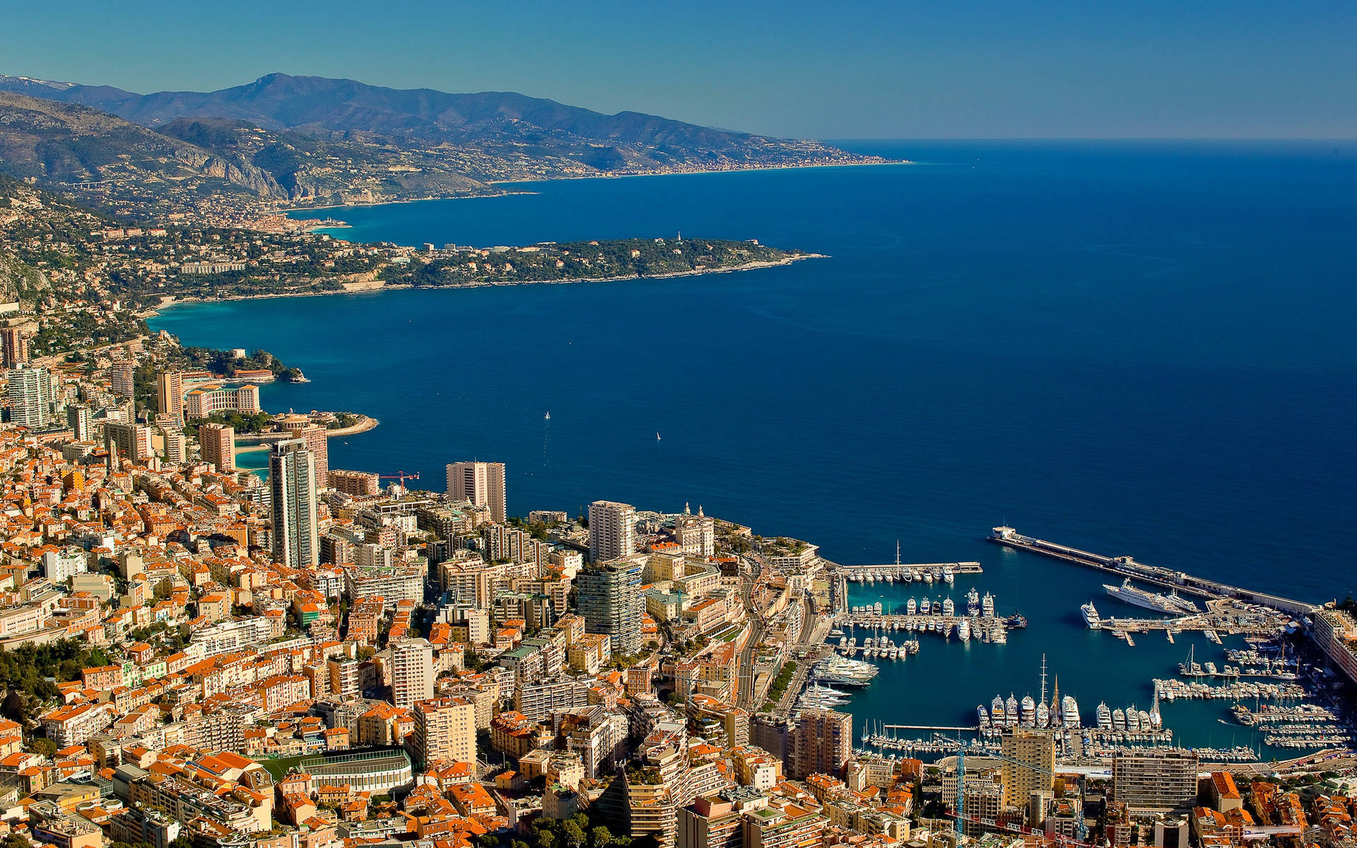 Monaco Buildings And Waters Tj41x80sgk1knffr Wallpaper