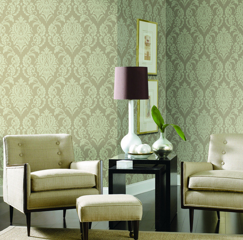 Modern Minimalist Interior With Elegant Wallpaper